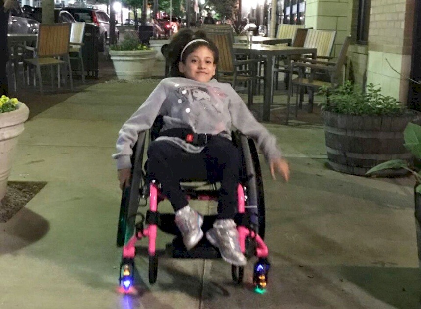 Disabled girl